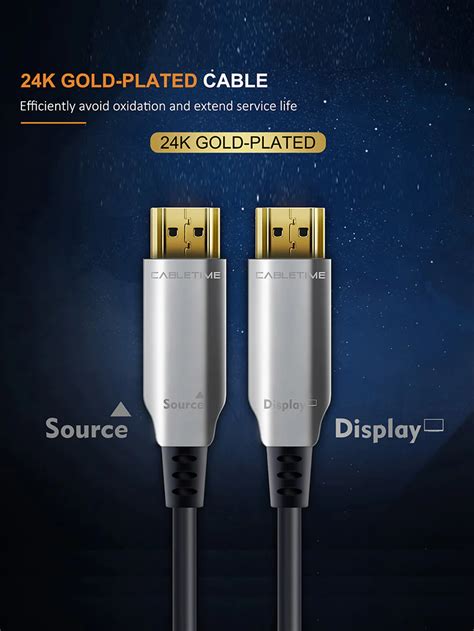 Active Fiber Optical Hdmi Cableaoc K Hz Quantum Tech