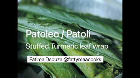 Patoleopatoli Recipe Goan Recipes Fatima Dsouza R1 Youtube