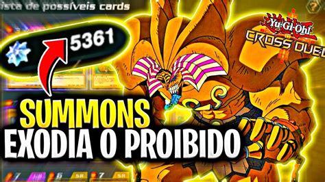 SUMMONS EM BUSCA DO EXODIA O PROIBIDO YU GI OH CROSS DUEL YouTube