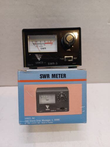 Vanco Cb Swr Meter 10100 Power Scale Switch Swr 3 With Box F2 Ebay