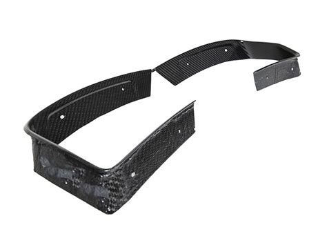 2020 2024 C8 Corvette Carbon Fiber Rear Diffuser Exhaust Bezels