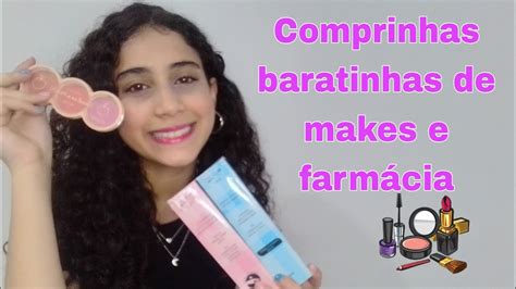 Comprinhas de makes perfume e produtos de farmácia baratinho