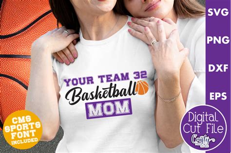 Basketball Shirt Svg Sports Mom Custom Shirt Template By Crafty