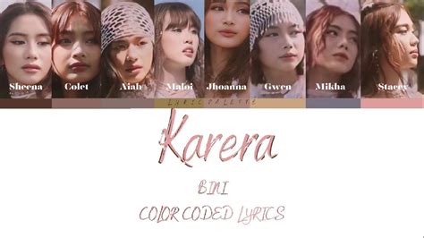 Karera Bini Color Coded Lyrics Youtube