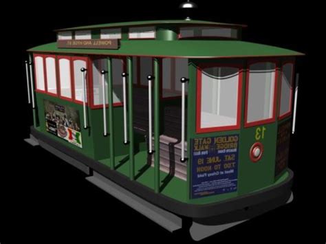 Cable Car Transport Car 3d Model 3ds Max 123free3dmodels