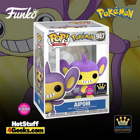 2023 Pokémon Aipom Flocked Chase Funko Pop Exclusive