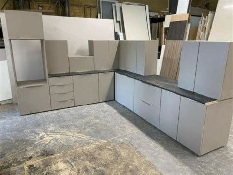 Stone Grey Matt Complete Kitchen Display Matching Units Ex Display