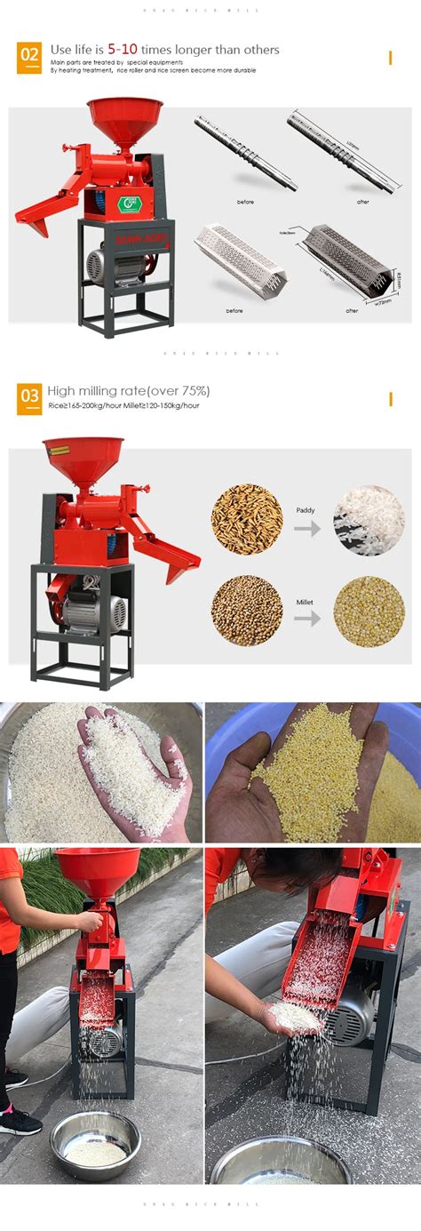 Dawn Agro Mini Rice Mill Machine Milling Paddy Husker Satake Rice Miller Machinery For Home Use