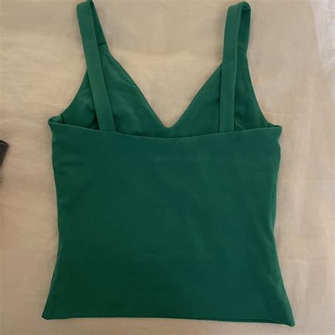 Kookai Green V Neck Tank Never Worn Size Depop