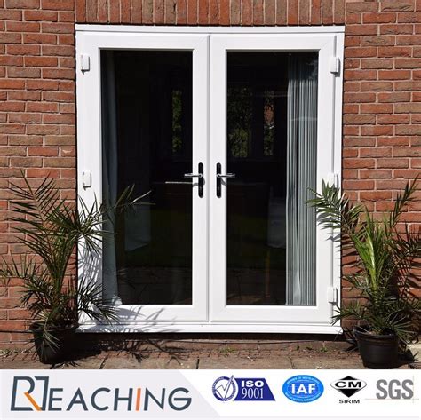 Wholesale White Color French Door Upvc Door Pvc Plastic Casement Door