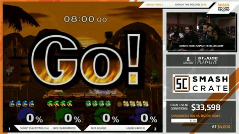 STR 2016 SSBM Silent Wolf Shroomed Vs Hungrybox Blea Gelo Smash