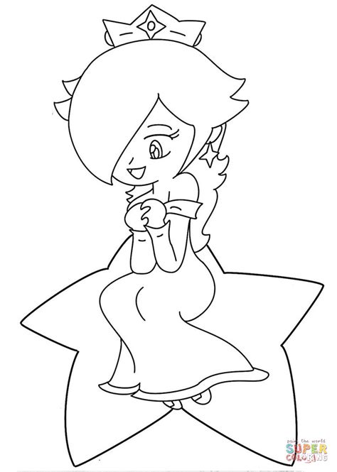 Rosalina Coloring Page Coloring Home