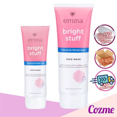 Jual EMINA Bright Stuff Face Wash For Acne Prone Skin Shopee Indonesia