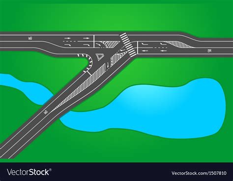 Crossroad Royalty Free Vector Image VectorStock