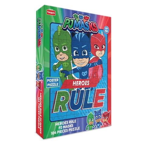 Buy Funskool Pj Masks Heroes Rule 104 Pcs Puzzleeducational104