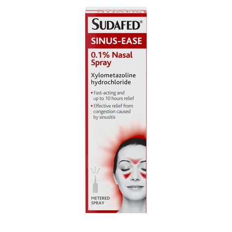 Sudafed Sinus Ease Nasal Spray Clears Nasal Passages Fast Targets