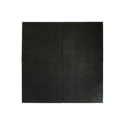 Interlocking Rubber Tiles Black The Garden Range