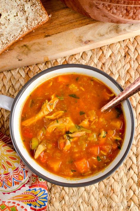 Syn Free Spicy Chicken And Vegetable Soup Slimming World Recipes