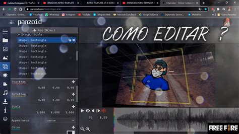 Como Editar Uma Intro Template De Free Fire No Panzoid Colocar