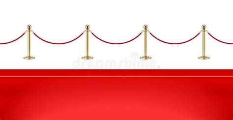 Tapis Rouge Et Barri Re D Or Avec La Corde Pour La Pr Sentation De VIP