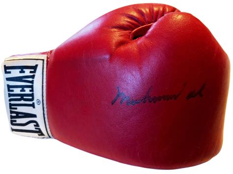 Muhammad Ali Autographed Red Everlast Old Vintage Boxing Gloves, Aucti ...