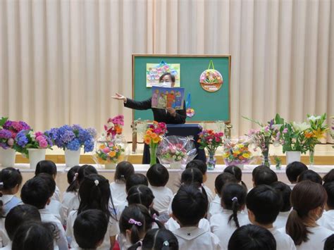 花の日礼拝 周船寺第二幼稚園