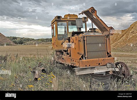 Excavator In Mine Stock Photo Alamy
