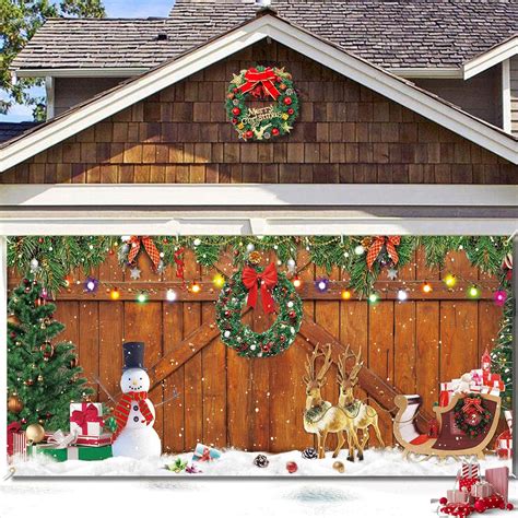 Christmas Garage Door Banner X Ft Large Christmas Garage