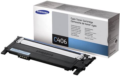 Samsung CLT C406S ST984A Toner Cartridge Cyan 1000 Sides Original Toner