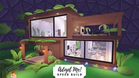 Biodome🌴 Organic Modern Plant Home Speed Build 🌿 Roblox Adopt Me