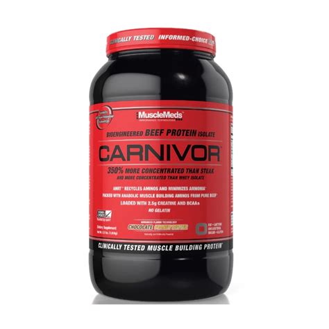 Musclemeds Carnivor Beef Protein Whey Protein ISOLATE Susu Gym Free