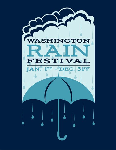 Washington Rain Festival On Behance