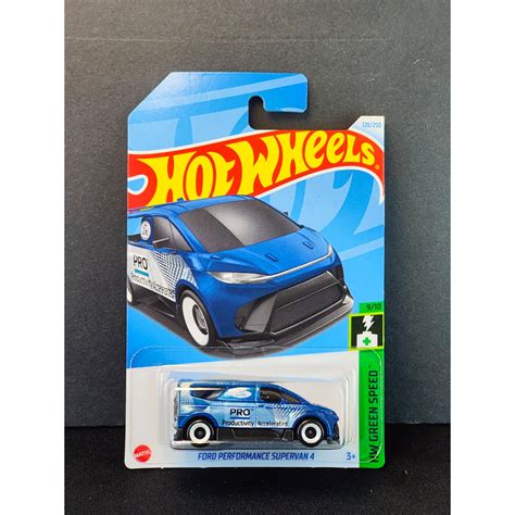Hot Wheels Ford Performance Supervan Blue Hw Green Speed Shopee