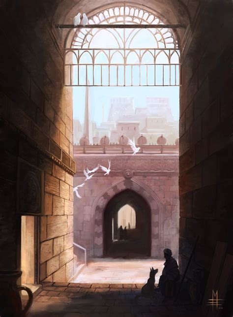 Alleyway By Vaejoun On Deviantart Fantasy Landscape Fantasy Setting