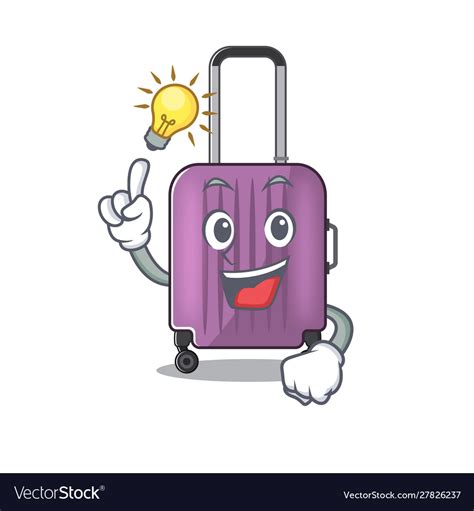 Cute Travel Suitcase Cartoon Royalty Free Vector Image