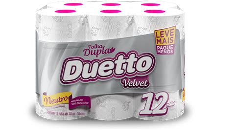 Unicooper Supermercados Papel HigiÊnico Duetto Velvet Neutro 30m C 12