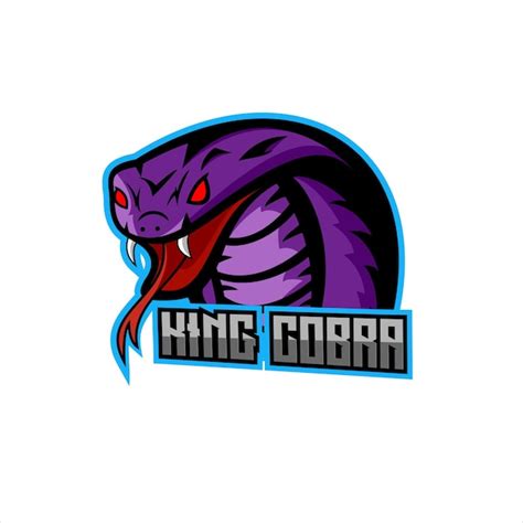 Mascote De Design De Logotipo Cobra Esport Vetor Premium