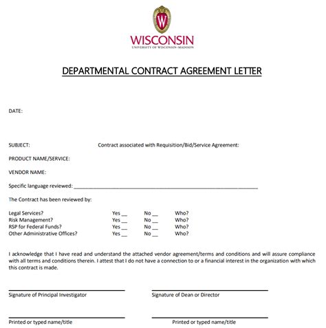 contract agreement letter samples