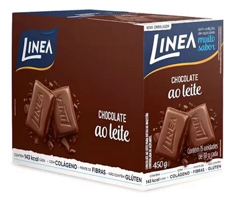 Linea Chocolate Ao Leite Zero Açúcar 30g 15 Unidades