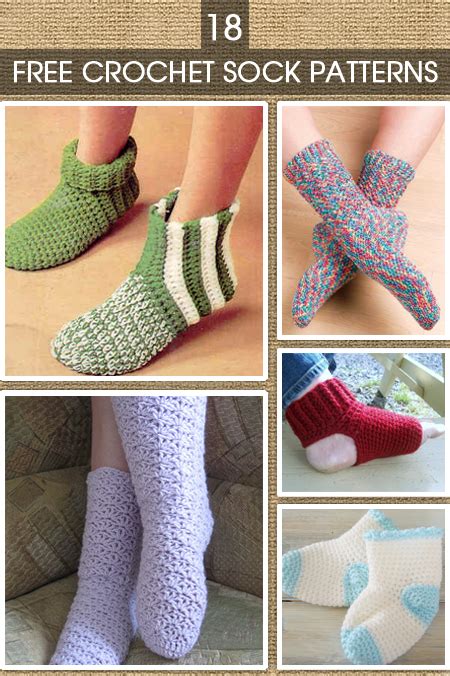 18 Crochet Sock Patterns Guide Patterns