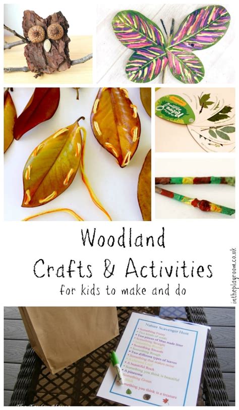 Woodland Crafts And Activities For Kids In The Playroom