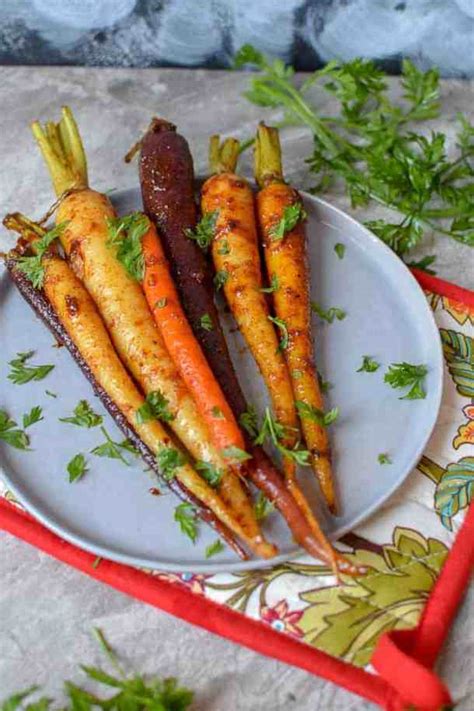 Harissa Honey Glazed Carrots Easy Holiday Side Dish The Beard And