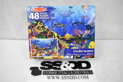 Melissa Doug Underwater Floor Puzzle (48 pc). Open. Complete | EstateSales.org