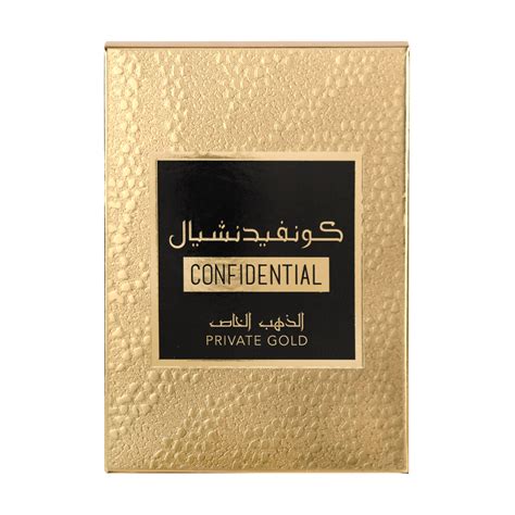 Eau De Parfum Confidential Private Gold Lattafa 100ml Alif Store