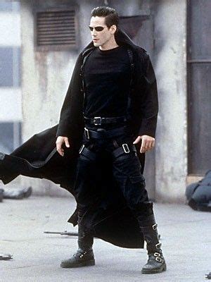 Matrix Keanu Reeves Neo Long Coat - Winter Costumes For Men