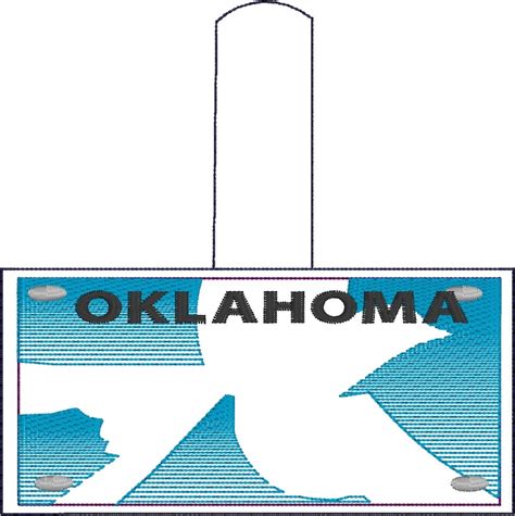 Oklahoma State License Plate Design Make your own replica | Etsy