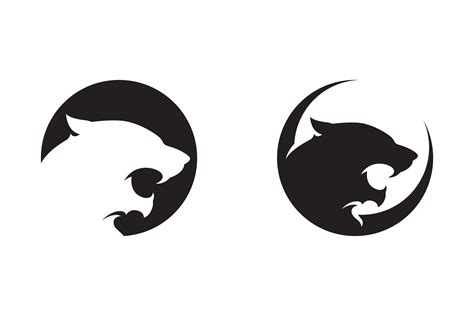 Panther Head Logo Vector Silhouette Graphic By Bigbang · Creative Fabrica