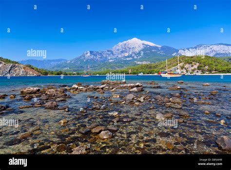 Beach At Phaselis In Antalya Turkey Stock Photo Alamy