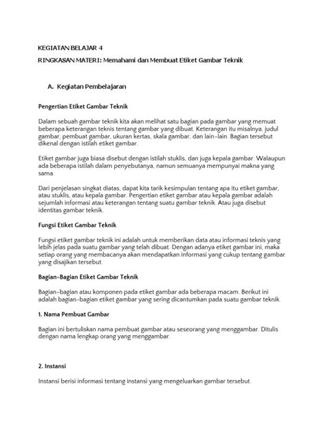 4 Etiket Gambar Teknik Pdf