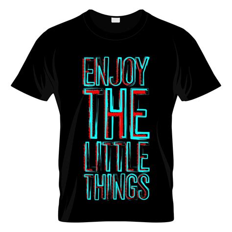 Enjoy The Little Things Typography T Shirt Design Vector 5623642 Vector Art At Vecteezy